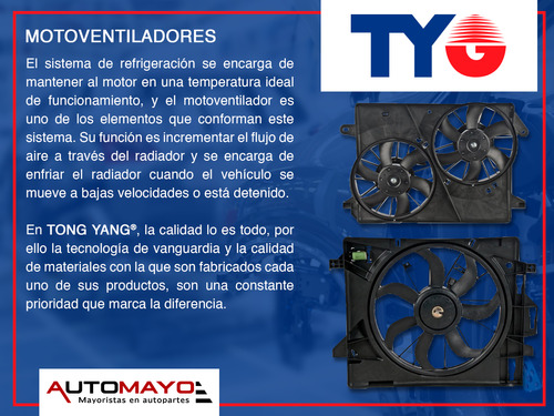 Un Motoventilador Sencillo Tong Yang Camry L4 2.5l 2018-2020 Foto 4