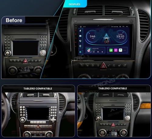 Mercedes Benz Slk 2003-2011 Carplay Android 11 Radio Touch Foto 7