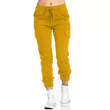 Pantalón Jogger Tipo Cargo Para Dama Moda Mujer