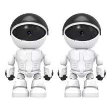 2 Cameras Segurança Robo Astronauta Ip Wifi 1080 P Full Hd