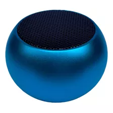 Caixinha Som Bluetooth Mini Speaker Metal 3w Portátil Azul