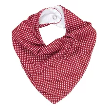 Babador Bandana Com Estampa Póa Vermelho