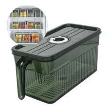 Organizador De Geladeira Cesto Cozinha Com Tampa Litros 4,5l