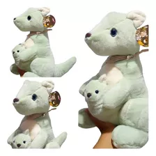 Peluche Canguro Con Su Bebé Importado Marca Nici 