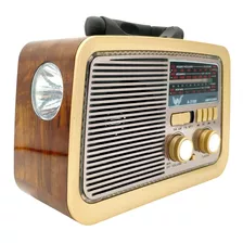 Rádio Retro Vintage Estilo Antigo Usb Bluetooth Fm Am Bivolt