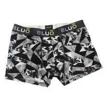 Pack X3 Boxer Algodón Y Lycra Estampados Bluo - 23002