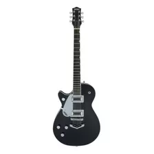 Guitarra Eléctrica Para Zurdo Gretsch Electromatic G5230t Jet Ft De Caoba Black Brillante Con Diapasón De Nogal Negro