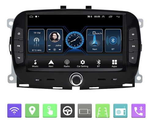 Estereo Fiat 500 16 20 Pantalla Android Radio Wifi Bt Gps Foto 2