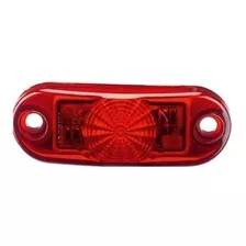 10 Lanterna Delimitadora Caminhão Carreta Bivolt 3 Led Vermelho