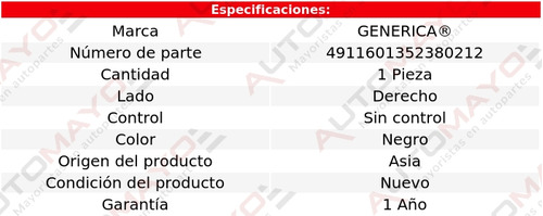 Un Espejo Derecho S/control Genrica Caddy 2014-2016 Foto 2