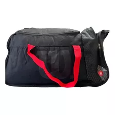 Bolso Deportivo Gym Entrenamiento Wilson Viaje Hombre Mujer Color Negro Fit60