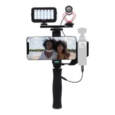 Estabilizador, Microfono Y Luz Para Dji Osmo Pocket 1, 2 