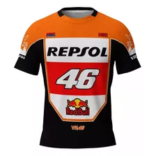 Camiseta Automotivo Rb Repsol 46 Formula 1 Moto Gp Ref106