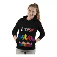 Blusa Moletom Artes Pedagogia Professora Pedagoga Inverno