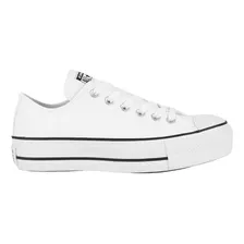 Tênis Converse Chuck Taylor All Star Plataforma Couro Branco