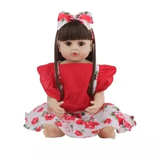 Bebe Reborn Boneca 100% Silicone Menina 55cm - Bem Realista