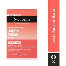 Jabón Facial En Barra Neutrogena Deep Clean Intensive Fórmula Con Glicerina De 80g