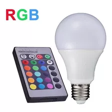 Kit C/ 5 Bulbo 5w Base E27 - Rgb Controle Remoto