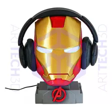 Suporte De Headset - Homem De Ferro Com Led