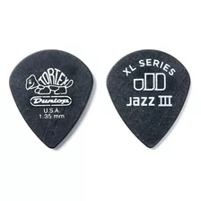 Juego De 12 Púas Tortex Jazz Iii Xl, 135 Mm, Color Dunlop