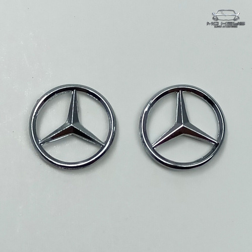Emblema Llave Control Mercedes Benz Logo 2 Piezas Foto 3
