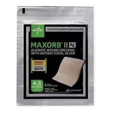 Gasa Alginato De Calcio Medline Maxorb Ii Ag De 10cm X 12.5cm X 10u