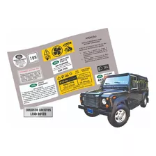 Etiquetas Cofre Motor Land Rover Defender 110 2003