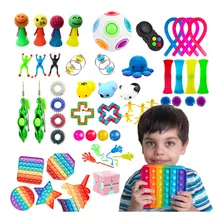 Kit Com 35 Brinquedos Sensoriais Para Ansiedade Alivio Tdah