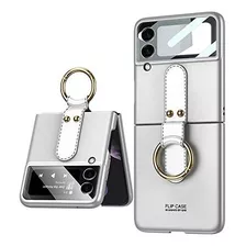 Funda Para Samsung Galaxy Z Flip 3 5g Con Cubrelente Silver