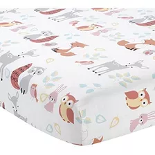 Cordero Y Ivy Little Woodland Animales Cuna Equipada Blanco