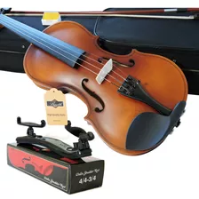 Kit Violino Barth Old 4/4 C/ Estojo + Espaleira+ Microafin