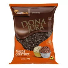 Flocos Macio Chocolate Confeito P/doces Finos E Gelados 130g