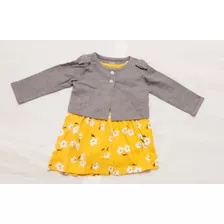 Vestido Con Cardigan Carters Talla 6-9m