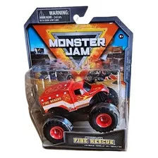 Monster Jam Fire Rescue Bombeiro Master 1:64