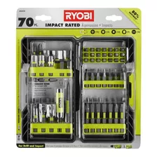 Juego De Puntas Ryobi 70 Piezas Ryobi Oficial 