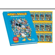 Álbum Mickey E Donald Capa Dura 50 Figurinhas 10 Envelopes. 
