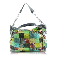 Bolsa Feminina Ombro Karen Clover Patchwork Giulianna Fiori