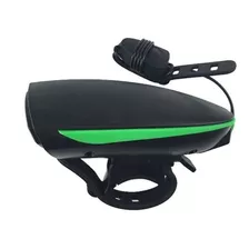 Luz Frontal Con Bocina Integrada Recargable Para Bicicleta