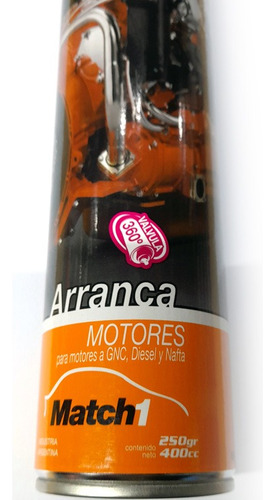 Arranca Motores Match1 Aerosol 400 Cc Nafta Diesel Gnc