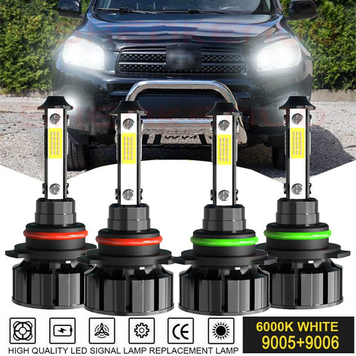 Para Toyota Corolla 93-97 Kit De Faros Led De Haz Alto/bajo