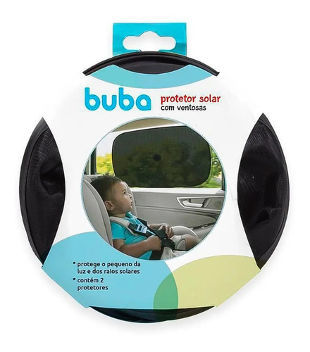 2 Protetores Solar Carro Infantil Bebe Proteção Ventosa Buba