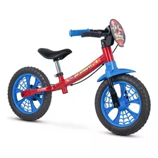 Bicicleta Nathor Balance Spider Man / A Partir Dos 2 Anos