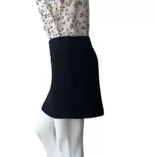 Falda Esprit Talla 8 Color Negro Con Brillo Plateado