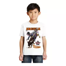 Camisa Camiseta Infantil Rodeio Touro Peão Pbr Criança B