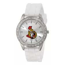 Reloj Mujer Game Time Nhl-fro-ott Cuarzo Pulso Blanco En