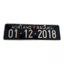 Placa De Carro E Moto Personalizada Casamentos Comemoração