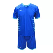 Set Camiseta + Short Ho Soccer Mega Azul - Celeste