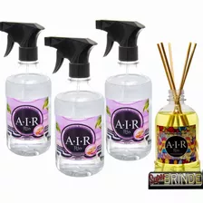 3 Aromatizador De Ambiente Air Rio + Brinde Difusor 500 Ml