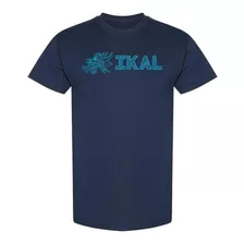 Ikal. Logo De Kukulkán Azul. Camiseta De Hombre