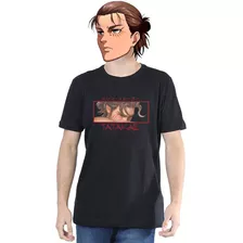 Camisa Attack On Titan Tatakae Eren Camiseta Anime 100%algod